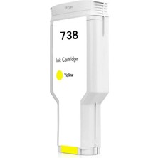 Star Film Hp 738 498N7A Sarı Muadil Kartuş 300ML Hp T850, Hp T950