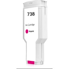 Star Film Hp 738XL 676M7A Kırmızı Yüksek Kapasiteli Muadil Kartuş 300ML Hp T850, Hp T950