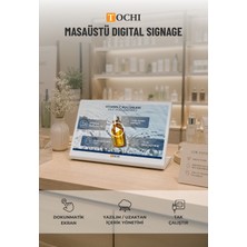 Tochi Masaüstü Digital Signage Yatay Dokunmatik Reklam Ekranı Android 11 Wi-Fi Uzaktan Içerik Yönetimi 14 inç