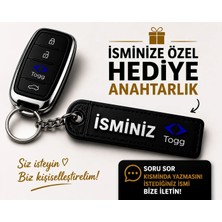 YSN Sounds Isimli Togg Anahtarlık , Kişiye Özel - Hediyelik Isimli Togg Araç Logolu Anahtarlık - Isimli Araba Anahtarlığı
