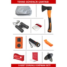 Goldsea Marine Tekne Güvenlik Çantası, 9 Adet Zorunlu Ekipman Seti