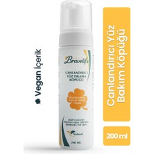 Bravelife Canlandırıcı Bitki Özlü Doğal İçerikli E Vitamini Panthenol Gleserin Vegan Yüz Temizleme Köpüğü 200 ML