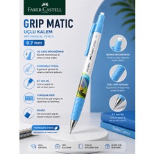 Faber-Castell Matic 0.7 Uçlu Kalem Özel Koleksiyon Serisi | Silgili, Ergonomik , Konforlu Yazım, Okul ve Ofis Kullanımı