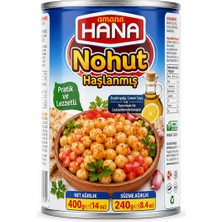 Hana Haşlanmış Nohut Konservesi 400 gr x 3 Adet