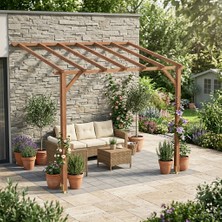Iahşap 2x3 Metre Ahşap Pergola - Bahçe Veranda Gölgelik - Kendin Yap (Dıy) P3