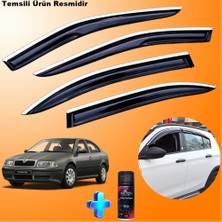 Friemats Skoda Octavia A4 Mügen Cam Rüzgarlığı Abs Nikelajlı Cam Rüzgarlığı 1996-2004 4 Lü + Ebrayn 150 ml Koku