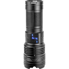 Colezium Peakstar PS-1998 Ultra Parlak Su Geçirmez Zoomlu Güçlü 200W 30000 Lümen Şarjlı Bekçi Cı Kamp El Feneri