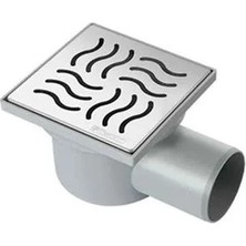Mesa Yandan Ø50 mm  Çıkışlı 10X10 Yer Süzgeçi