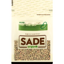Sade Organik Yeşil Mercimek 500 Gr Doğal Lif Kaynağı Vegan Ürün Sağlıklı Beslenme İçin