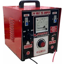SOYBERG 12V ŞARJ REDRESÖRÜ (AKÜ ŞARJ CİHAZI) (AMPER AYARLI) 25 A