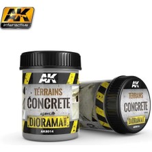 Ak Interactive AK 8014 250 ml. Terrains Concrete, Akrilik, Diorama Serisi Zemin Dokusu