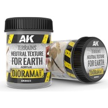 Ak Interactive AK 8023 250 ml. Renksiz Toprak Dokusu, Akrilik, Diorama Serisi Zemin Dokusu