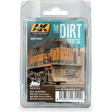 Ak Interactive AK 7020 3x35 ml. Trenler için Kir Efektleri, Enamel Model Boyası Seti