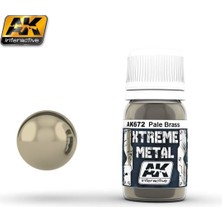 Ak Interactive AK 672 30 ml. Soluk Pirinç Rengi, Xtreme Metal Serisi Model Boyası