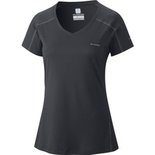 Columbia Kadın Teknik Kısa Kollu T-Shirt Nemi Uzaklaştırıcı Polyester Günlük Kullanım İçin Slim Fit