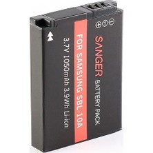 Sanger SLB-10A 1050mAh Li-ion Batarya Samsung Fotoğraf Makinesi İçin Uyumlu ve Şarj Edilebilir