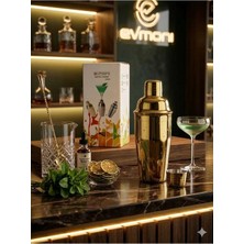 Premini Altın Renkli 500ML Shake Seti, Şık ve Pratik Tasarım