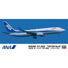 Hasegawa 37 10737 1/200 Ölçek, Boeing 737-800 Ana (Triton Blue), Yolcu Uçağı Plastik Model Kiti