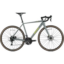 Bisan All Traıl GRX400 Erkek Yarış Bisikleti 500H Hd 28 Jant 20 Vites Açık Gri Sarı