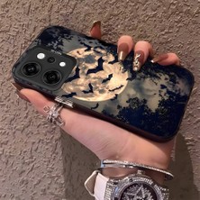 HONTINGA Oppo Reno 14 Pro 5g ile Uyumlu Kılıf Silikon Kenar Sert Arka Kamera Koruyucu Basitlik Anti Düşme Kamera Korumalı Yarasa Desen Couple Telefon Kılıfı Kadın ve Erkek Için Uygundur K1-1486