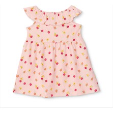 Hellobaby Kız Bebek Elbise Çiçek Baskılı Fırfırlı Yaka Sleeveless
