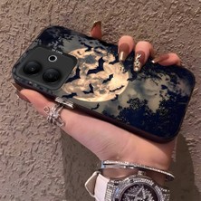 HONTINGA Vivo V60 Lite 5g ile Uyumlu Kılıf Silikon Kenar Sert Arka Kamera Koruyucu Basitlik Anti Düşme Kamera Korumalı Yarasa Desen Couple Telefon Kılıfı Kadın ve Erkek Için Uygundur K1-1486
