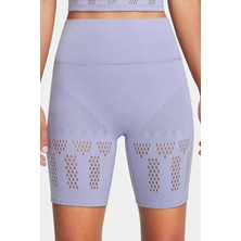 Nike Pro Dri Fit Adv Luxe High-Waisted Womens Tight Yüksek Bel Kadın Yoga Antreman Taytı Mor
