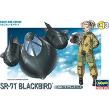 Hasegawa TH18 60128 SR-71 Blackbird, Eggplane Serisi Plastik Model Kiti