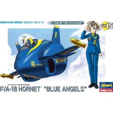 Hasegawa TH15 60125 F/A-18 Hornet Blue Angels, Eggplane Serisi Plastik Model Kiti