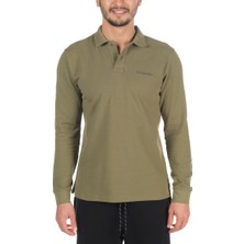 Columbia M Cascade Range Solid Uzun Kollu Erkek Polo T-shirt