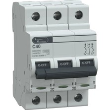 Lauritz Knudsen, BB30400C-40A, 10KA, C, 3p Mcb, Otomatik Sigorta