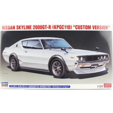 Hasegawa 20669 1/24 Ölçek, Nissan Skyline 2000GT-R (KPGC110) (Custom Version), (Limited Edition) Otomobil Plastik Model Kiti