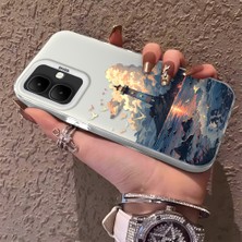 HONTINGA Infinix Smart 10 ile Uyumlu Kılıf Silikon Kenar Sert Arka Kamera Koruyucu Basitlik Anti Düşme Kamera Korumalı Kule Desen Couple Telefon Kılıfı Kadın ve Erkek Için Uygundur K1-1490