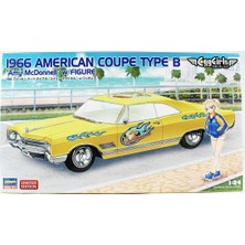 Hasegawa SP598 52758 1/24 Ölçek, Chevrolet 1966 American Coupe Type B (Amy Mcdonnell) W/figure Otomobil Plastik Model Kiti