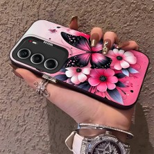 HONTINGA Tecno Camon 40 ile Uyumlu Kılıf Silikon Kenar Sert Arka Kamera Koruyucu Basitlik Anti Düşme Kamera Korumalı Kelebek Desen Couple Telefon Kılıfı Kadın ve Erkek Için Uygundur K1-1489