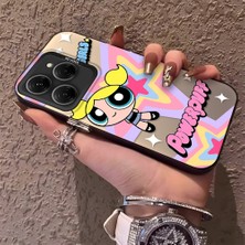 HONTINGA Tecno Spark 20 Pro 5g ile Uyumlu Kılıf Silikon Kenar Sert Arka Kamera Koruyucu Basitlik Anti Düşme Kamera Korumalı Powerpuff Desen Couple Telefon Kılıfı Kadın ve Erkek Için Uygundur K1-1492