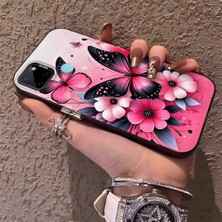 HONTINGA Realme C21Y ile Uyumlu Kılıf Silikon Kenar Sert Arka Kamera Koruyucu Basitlik Anti Düşme Kamera Korumalı Kelebek Desen Couple Telefon Kılıfı Kadın ve Erkek Için Uygundur K1-1489