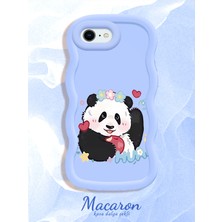 HONTINGA iPhone 6s Plus Uyumlu Kılıf Düşüme Önleyici Basitlik Anti Düşme Kamera Koruyucu Basit Mavi Yumuşak Silikon Couple Telefon Kılıfı Panda Desen K9-0263