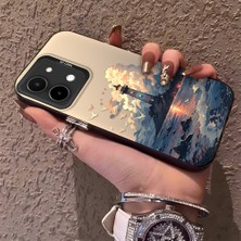 HONTINGA Vivo Y28 ile Uyumlu Kılıf Silikon Kenar Sert Arka Kamera Koruyucu Basitlik Anti Düşme Kamera Korumalı Kule Desen Couple Telefon Kılıfı Kadın ve Erkek Için Uygundur K1-1490