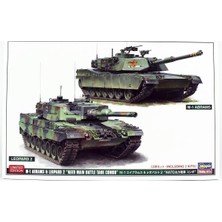Hasegawa 30069 1/72 Ölçek, M-1 Abrams ve Leopard 2 Nato Ana Muharebe Tankları, (2 Adet Tank), Askeri Araç Model Kiti