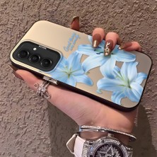 HONTINGA Samsung Galaxy A36 5g ile Uyumlu Kılıf Silikon Kenar Sert Arka Kamera Koruyucu Basitlik Anti Düşme Kamera Korumalı Çiçekli Desen Couple Telefon Kılıfı Kadın ve Erkek Için Uygundur K1-1493