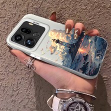 HONTINGA Oppo Find X9 Pro 5g ile Uyumlu Kılıf Silikon Kenar Sert Arka Kamera Koruyucu Basitlik Anti Düşme Kamera Korumalı Kule Desen Couple Telefon Kılıfı Kadın ve Erkek Için Uygundur K1-1490