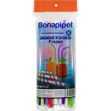 Ambalaj Pazarı Bona Jelatinli Körüklü Frozen Pipet Çok Renkli 50'li Adet Parti & Kutlama Malzemeleri