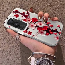 HONTINGA Vivo Y31 5g ile Uyumlu Kılıf Silikon Kenar Sert Arka Kamera Koruyucu Basitlik Anti Düşme Kamera Korumalı Çiçekli Desen Couple Telefon Kılıfı Kadın ve Erkek Için Uygundur K1-1485