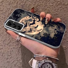 HONTINGA Samsung Galaxy A05S ile Uyumlu Kılıf Silikon Kenar Sert Arka Kamera Koruyucu Basitlik Anti Düşme Kamera Korumalı Yarasa Desen Couple Telefon Kılıfı Kadın ve Erkek Için Uygundur K1-1486
