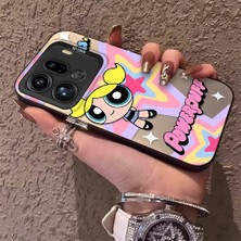 HONTINGA Oppo Find X9 Pro 5g ile Uyumlu Kılıf Silikon Kenar Sert Arka Kamera Koruyucu Basitlik Anti Düşme Kamera Korumalı Powerpuff Desen Couple Telefon Kılıfı Kadın ve Erkek Için Uygundur K1-1492