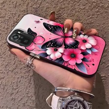 HONTINGA Poco M5S ile Uyumlu Kılıf Silikon Kenar Sert Arka Kamera Koruyucu Basitlik Anti Düşme Kamera Korumalı Kelebek Desen Couple Telefon Kılıfı Kadın ve Erkek Için Uygundur K1-1489
