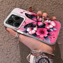 HONTINGA Tecno Spark 20 Pro ile Uyumlu Kılıf Silikon Kenar Sert Arka Kamera Koruyucu Basitlik Anti Düşme Kamera Korumalı Kelebek Desen Couple Telefon Kılıfı Kadın ve Erkek Için Uygundur K1-1489