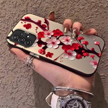 HONTINGA Samsung Galaxy A52S 5g ile Uyumlu Kılıf Silikon Kenar Sert Arka Kamera Koruyucu Basitlik Anti Düşme Kamera Korumalı Çiçekli Desen Couple Telefon Kılıfı Kadın ve Erkek Için Uygundur K1-1485