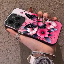HONTINGA Tecno Spark 20 Pro 5g ile Uyumlu Kılıf Silikon Kenar Sert Arka Kamera Koruyucu Basitlik Anti Düşme Kamera Korumalı Kelebek Desen Couple Telefon Kılıfı Kadın ve Erkek Için Uygundur K1-1489